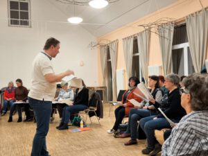 Probe mit Peter Ziesch